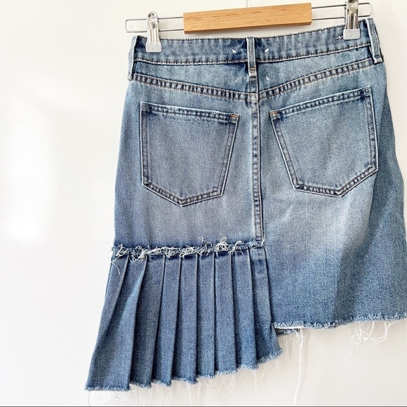 HABITUAL Corrinna Asymmetrical Denim Skirt - Picture 5 of 15